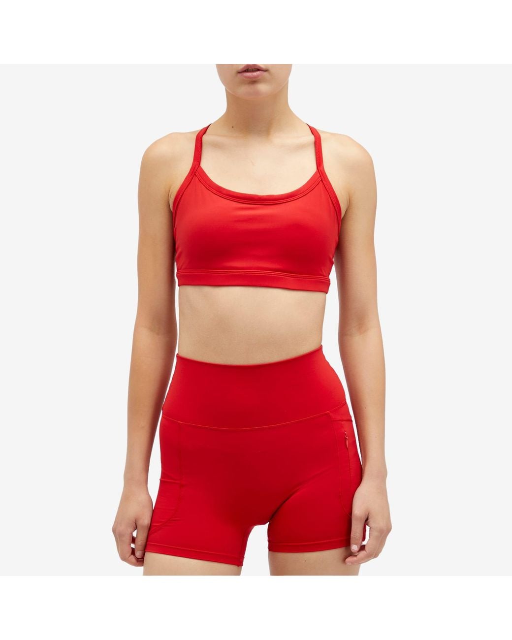 ADANOLA Red Ultimate Strappy Racer Bra