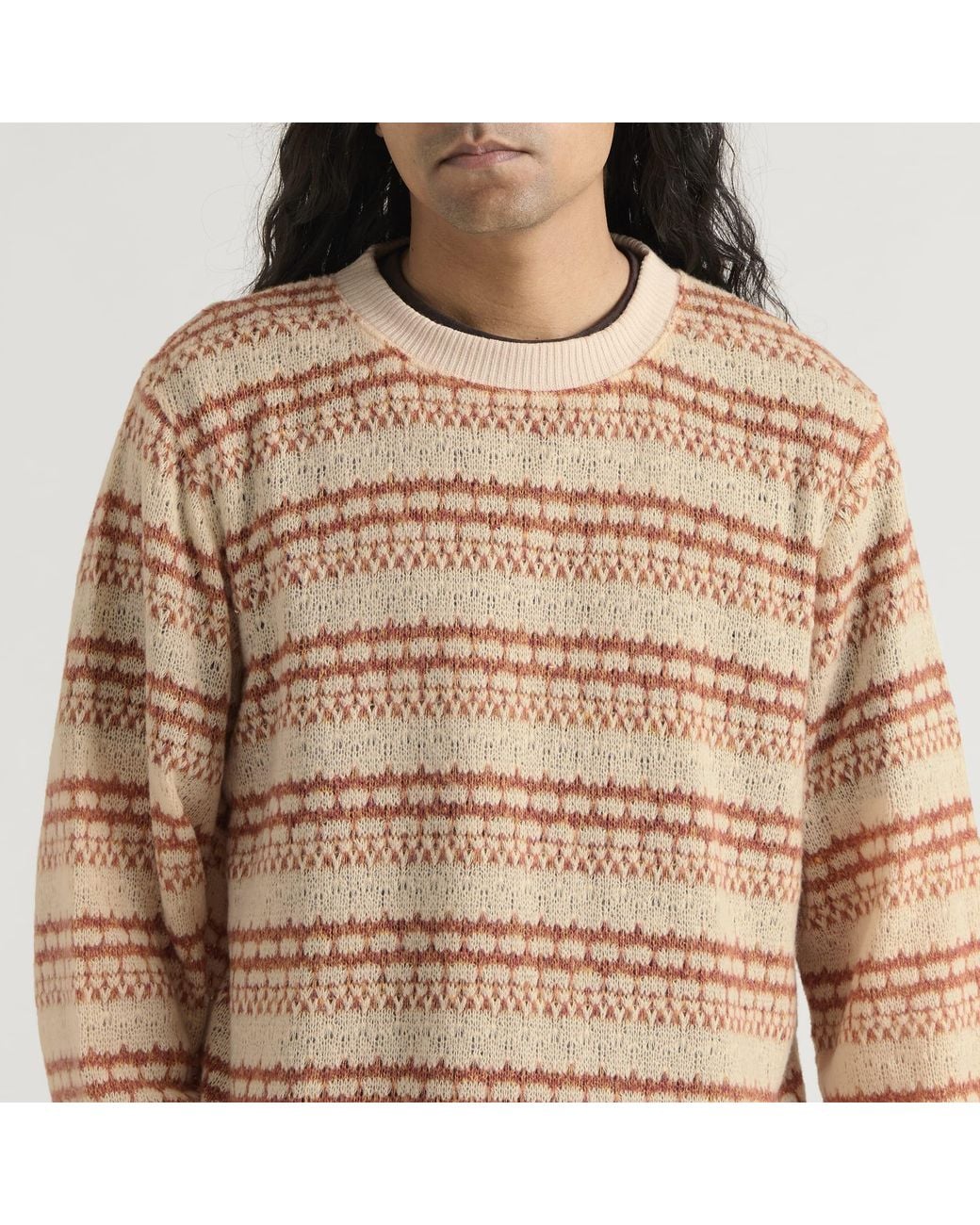 Corridor NYC Natural Pointelle Crewneck for men