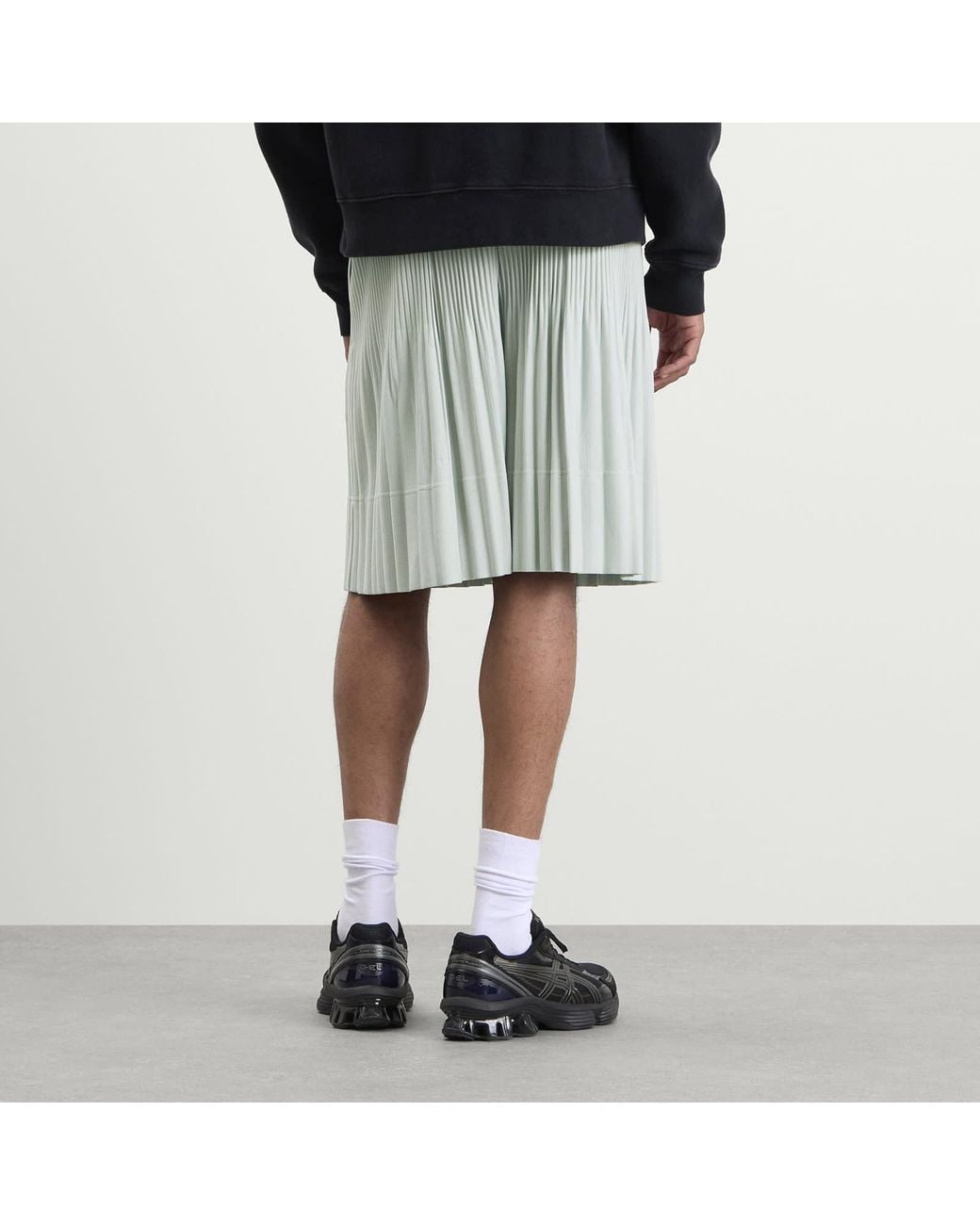 Homme Plissé Issey Miyake Gray Pleat Short for men