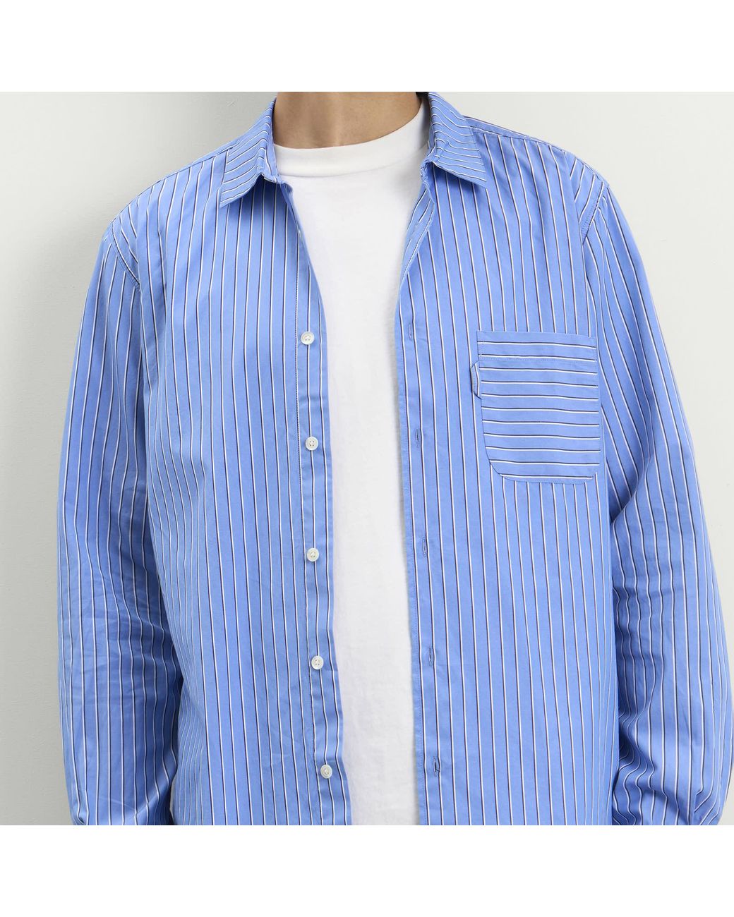 YMC Blue Curtis Shirt for men