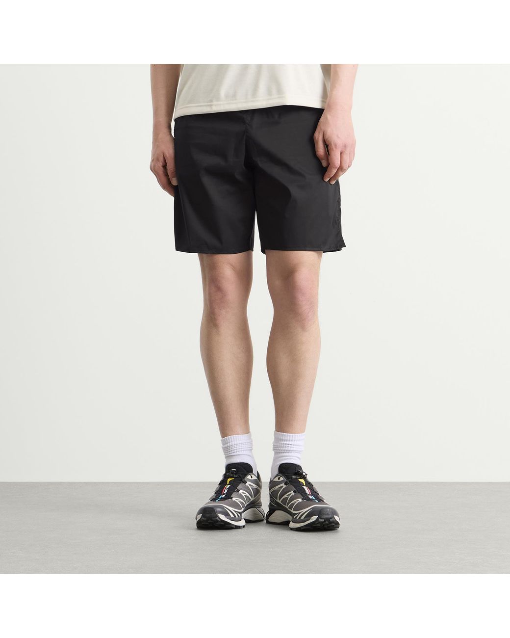 Montbell Black Cross Runner Light Shorts for men