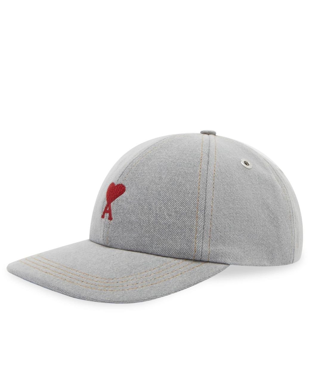 キャップ [AMI PARIS] Small Heart Logo Embroidery Cap Black Cap | Ami De Coeur | AMI PARIS US