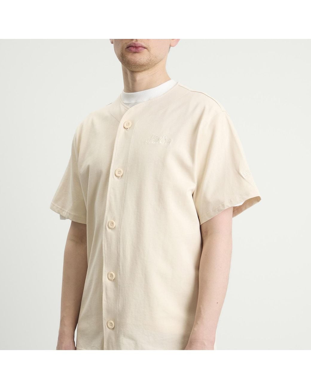 KTZ Natural Script Baseball Jersey for men