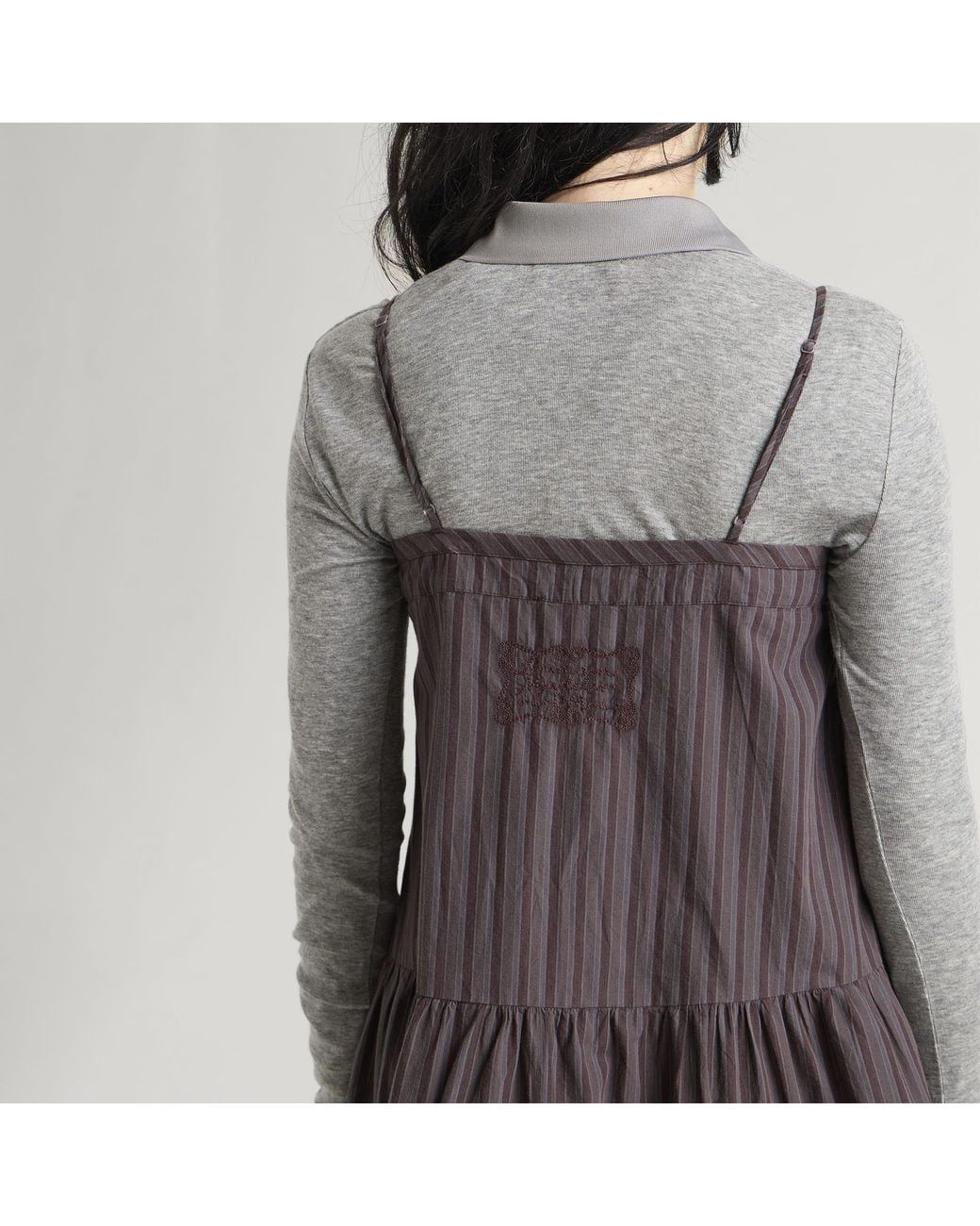 Damson Madder Gray Rio Mini Ruffle Dress