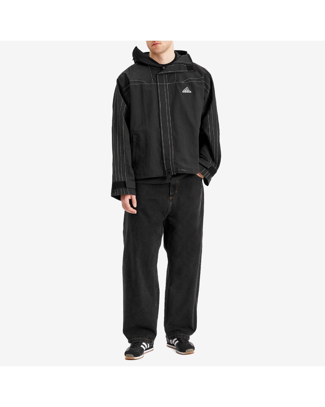 adidas Cutline Jacket in Black for Men | Lyst