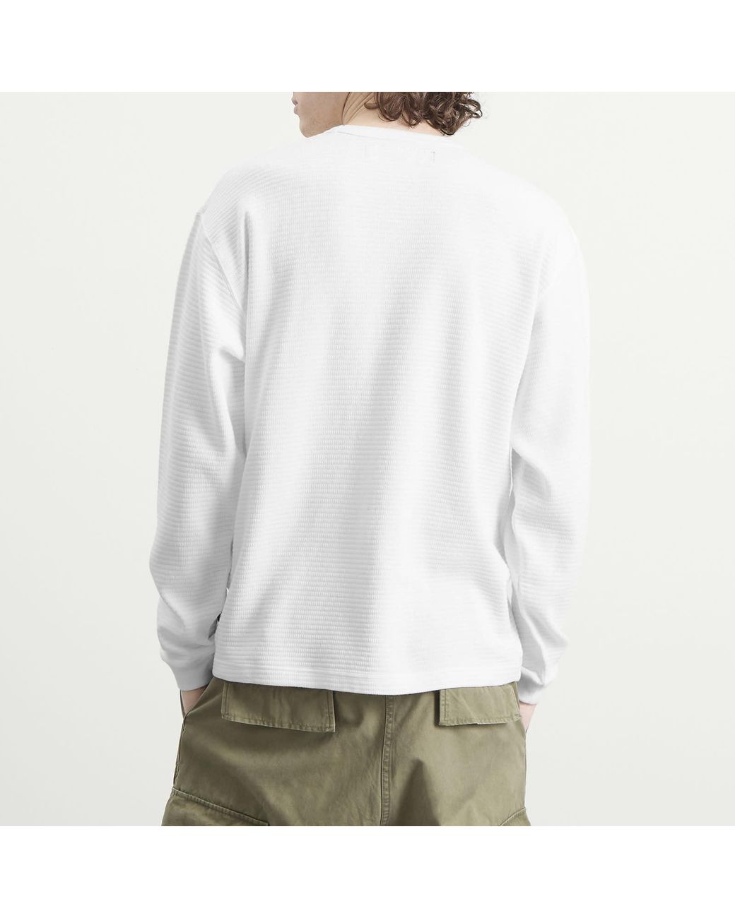 Neighborhood Waffle Crewneck in White for Men | Lyst