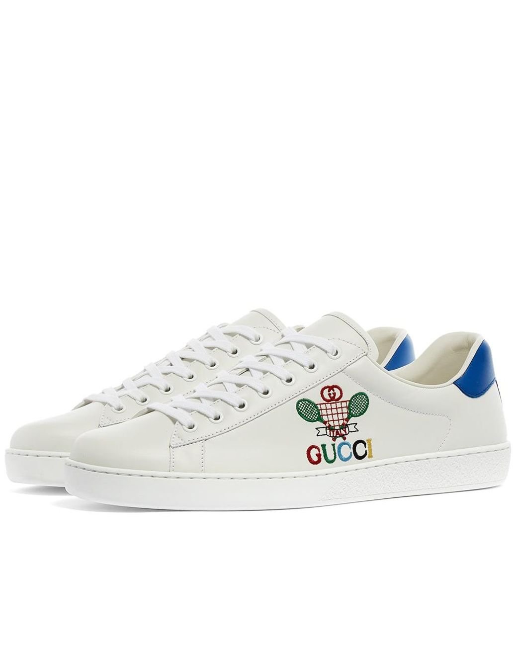 Gucci new ace embroidered sneakers best sale