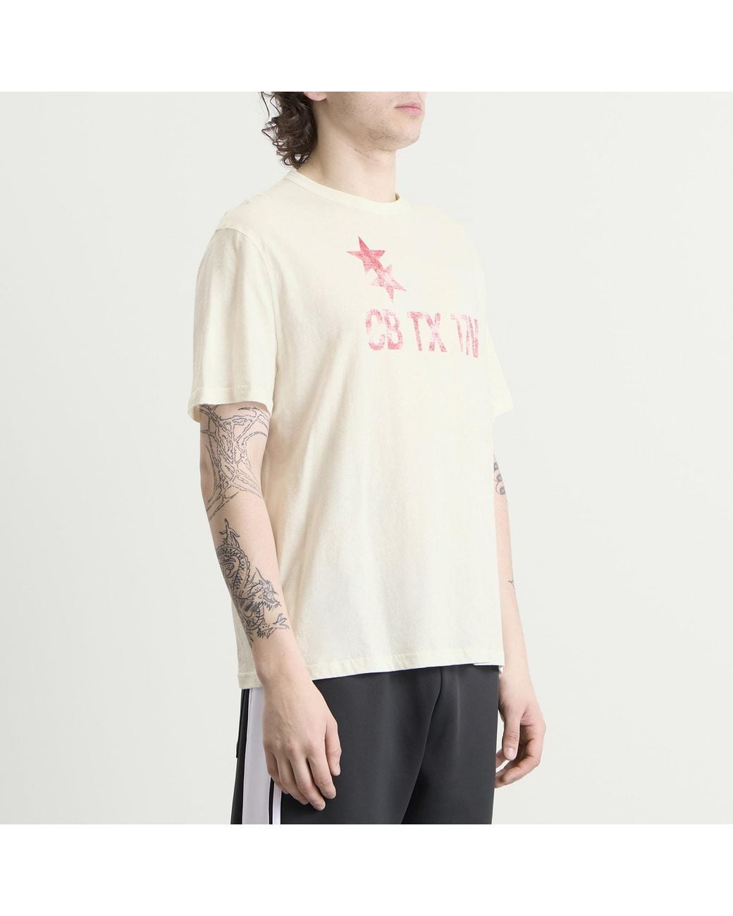 Cole Buxton White Cb Tx Tn T-Shirt for men