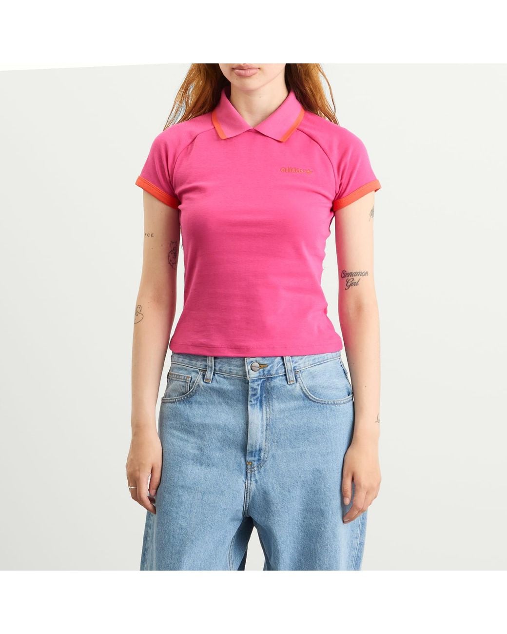 Adidas Pink Polo Shirt