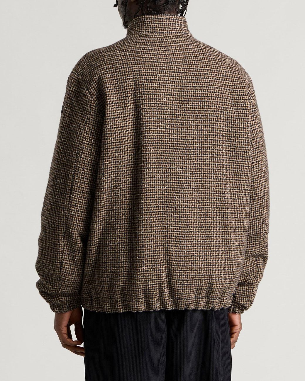 Moncler Brown Ebrodel Micro Check Jacket for men
