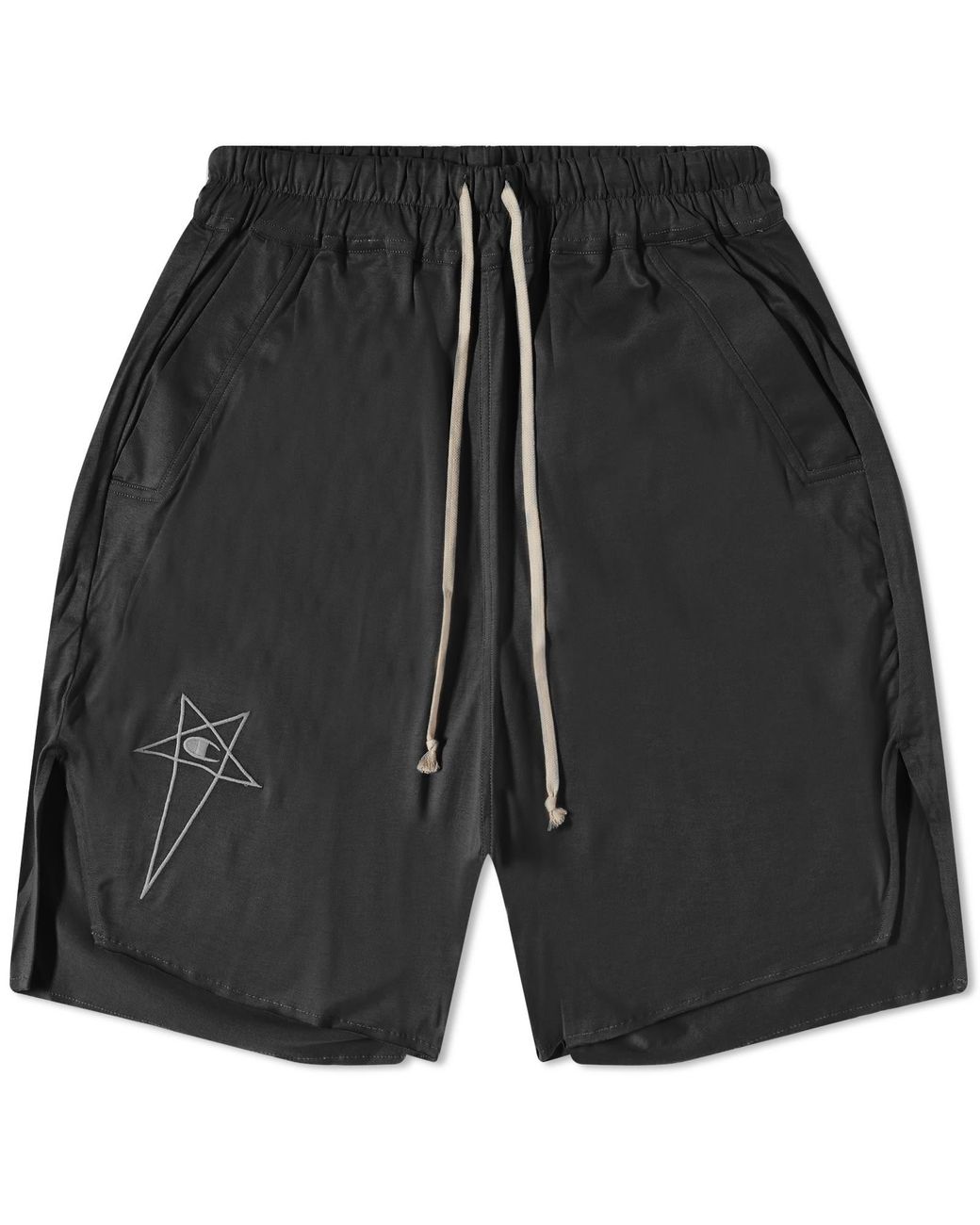 Rick Owens X Champion Beveled Pods Shorts in Black for Men Lyst UK