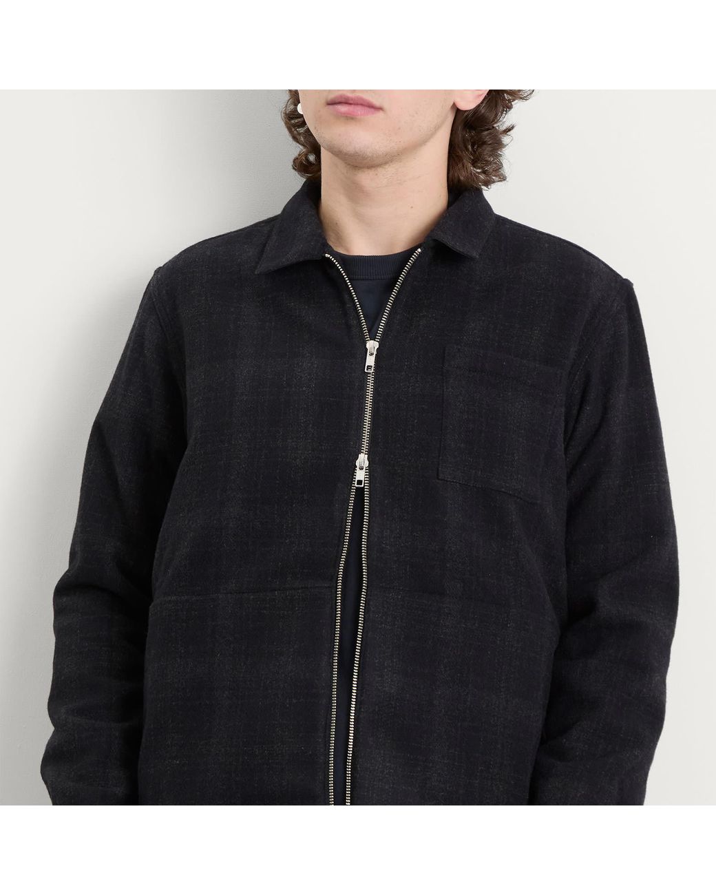 YMC Black Bowie Check Jacket for men