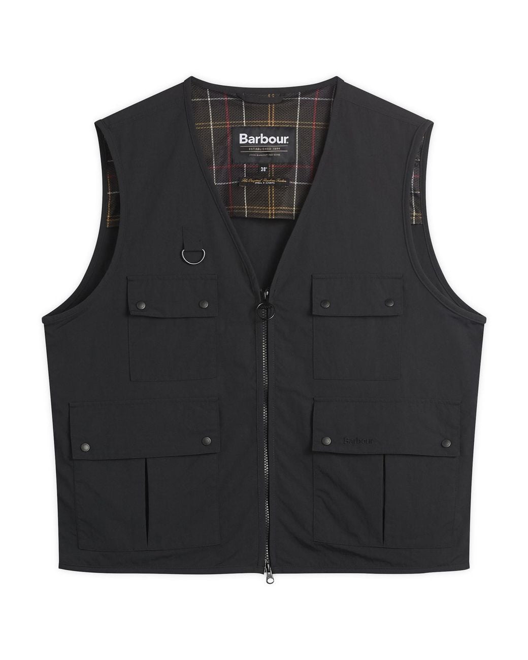 Barbour Black Fly Fishing Vest for men