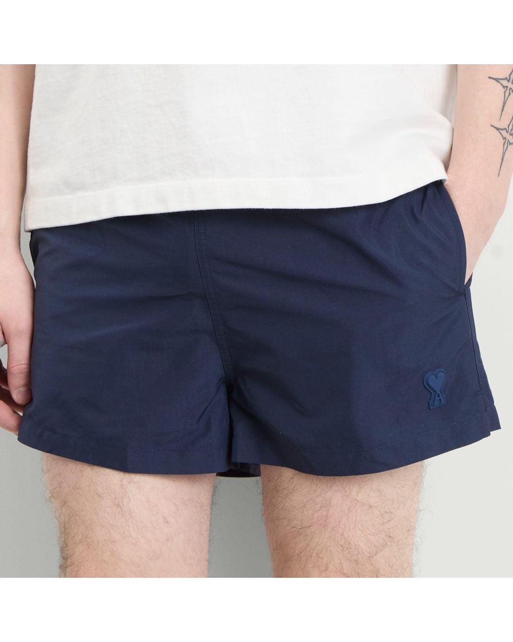 AMI Blue Bicolor Swimsuit for men