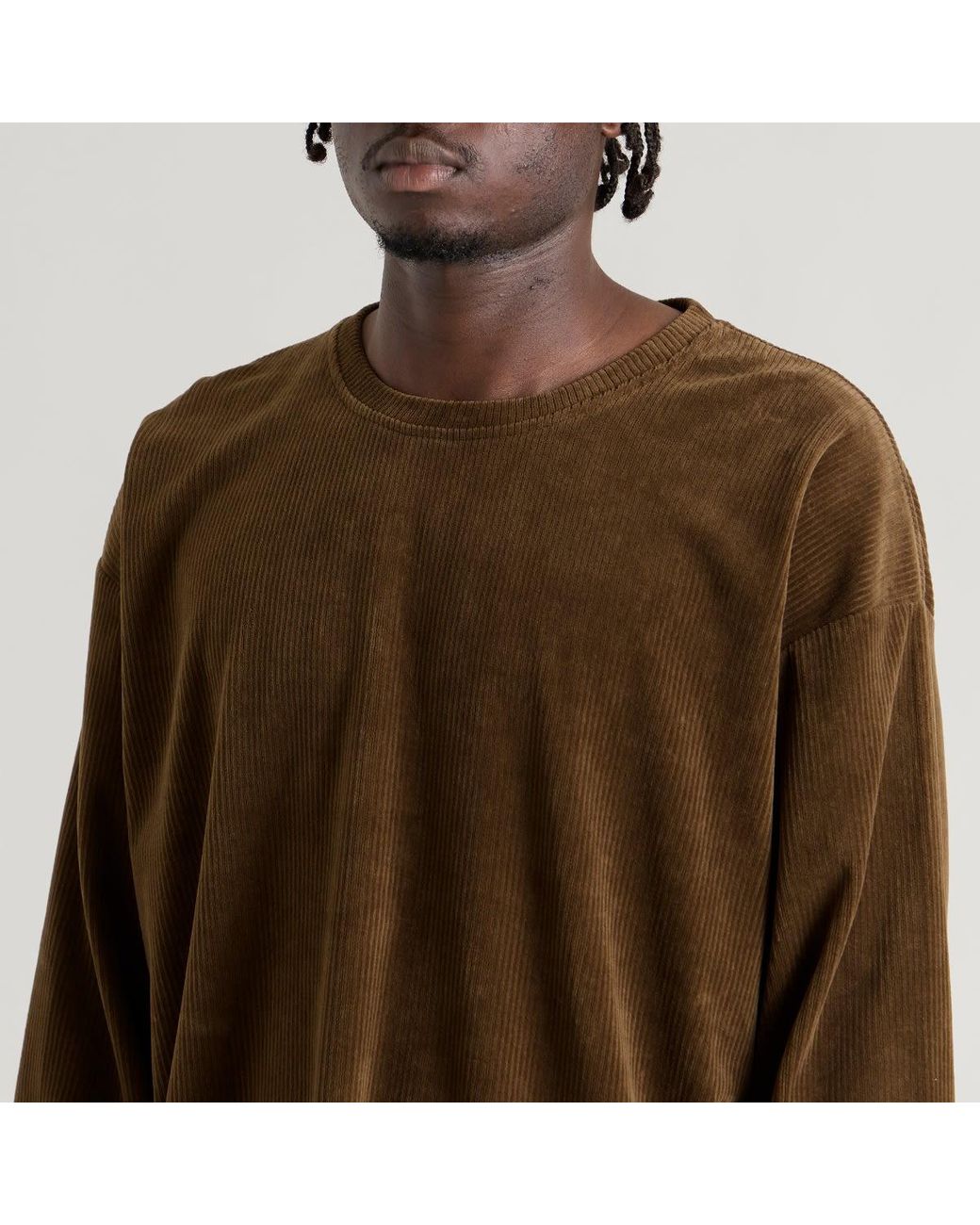 mfpen Brown Relaxed Long Sleeve T-Shirt for men