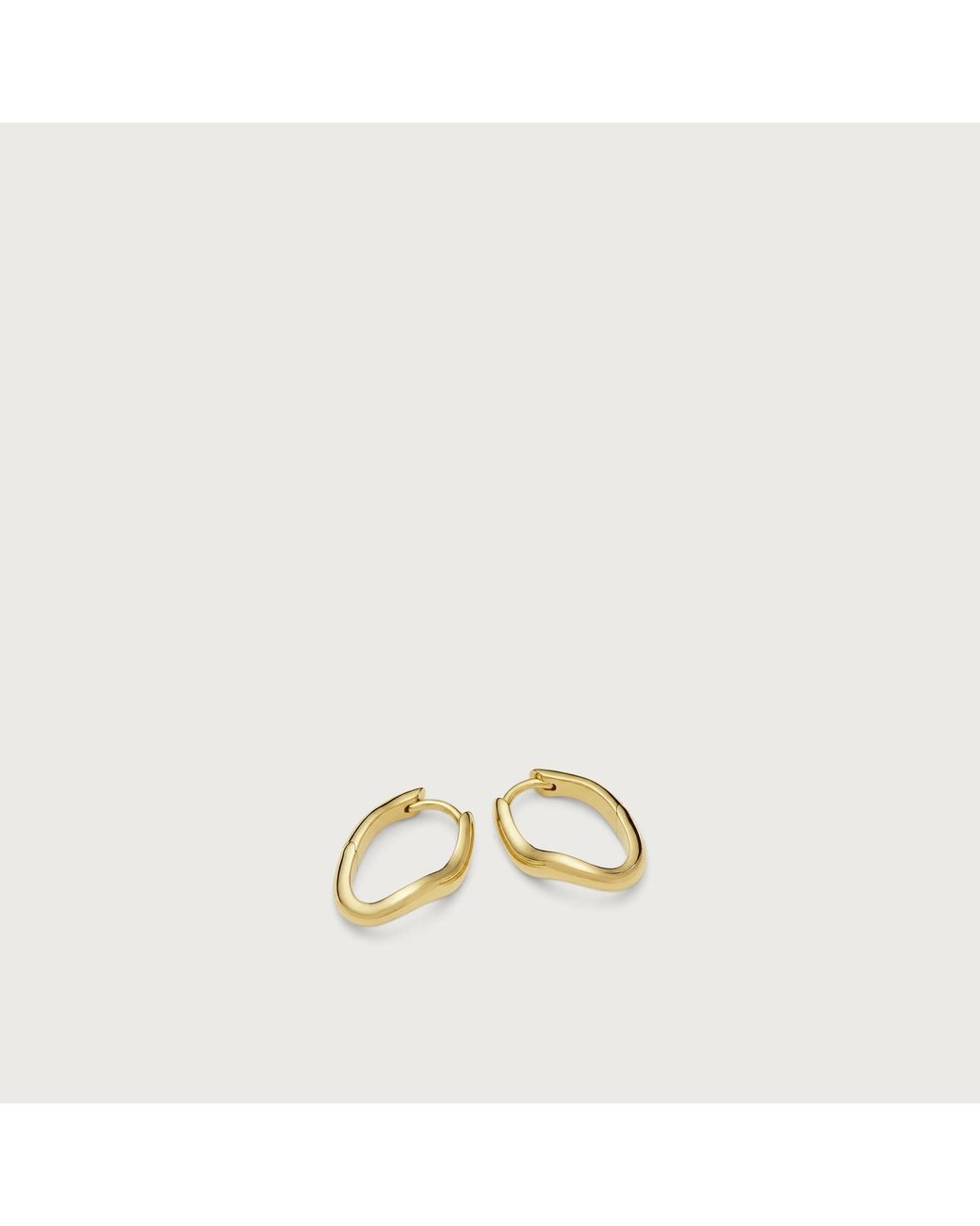 Missoma Metallic Molten Classic Small Hoop Earrings