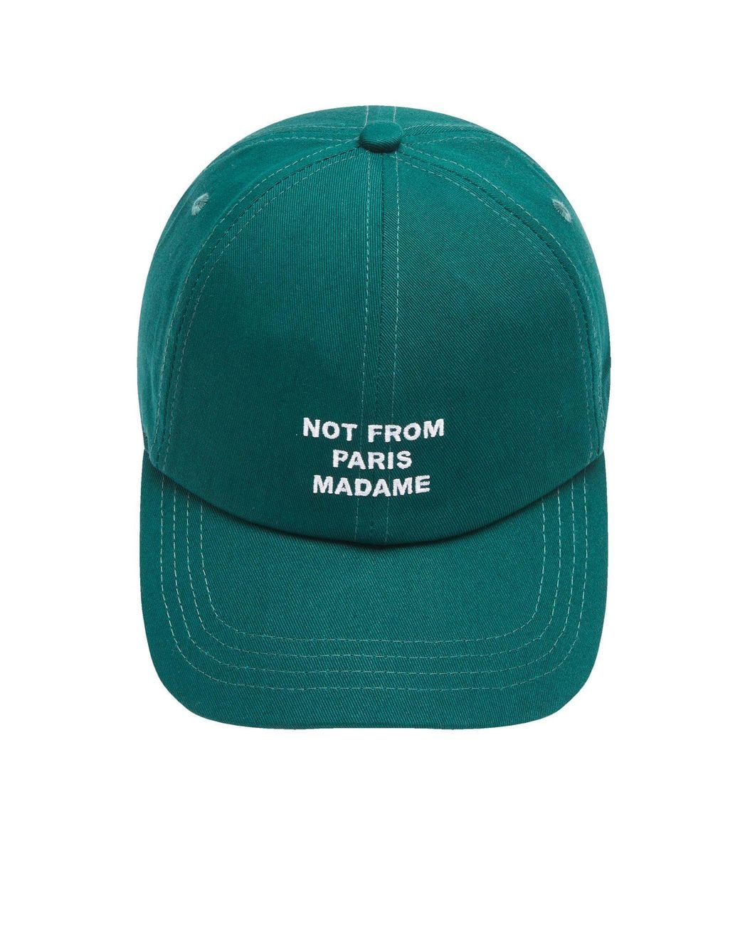 Drole de Monsieur Green Slogan Logo Cap for men