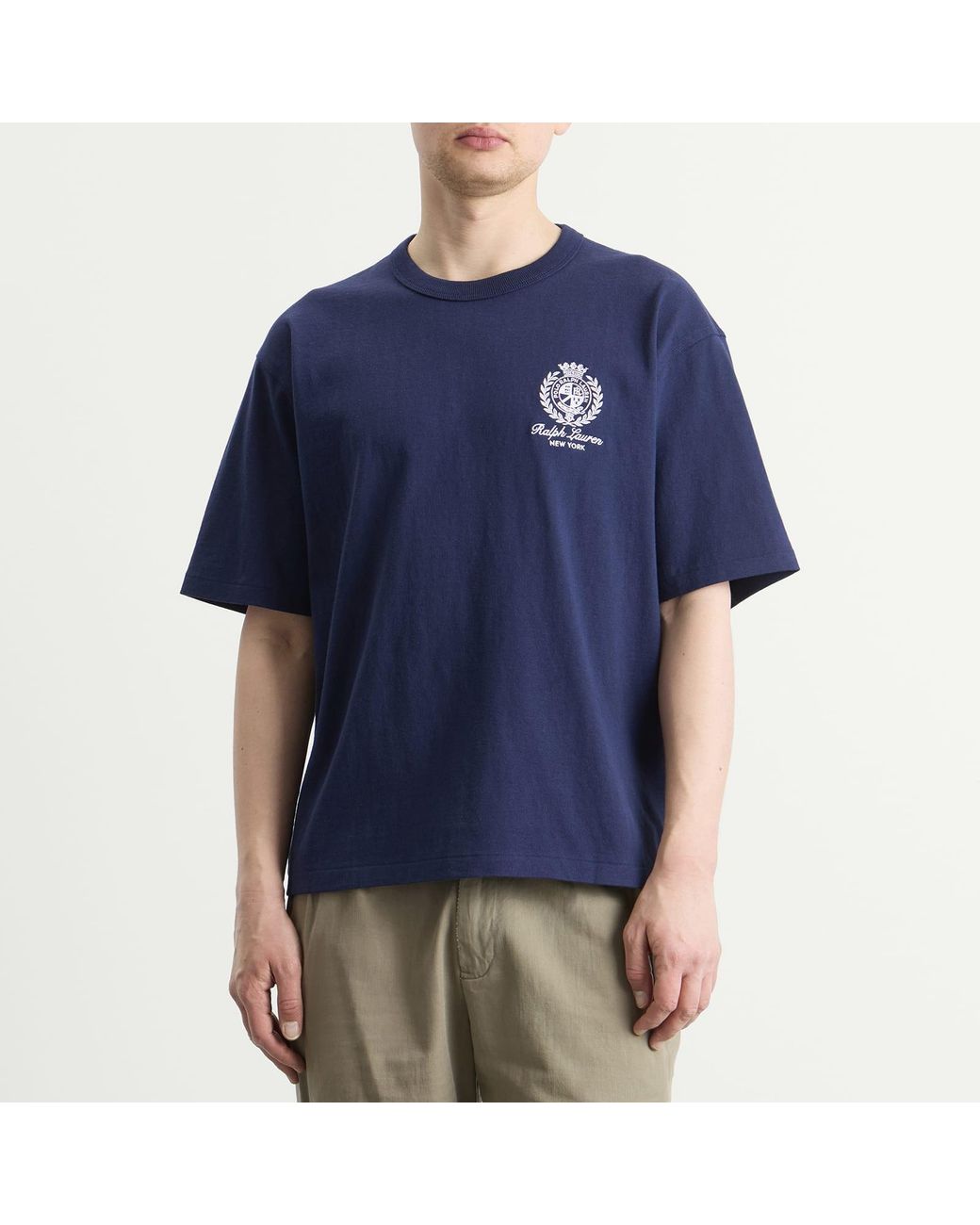 Polo Ralph Lauren Blue Crest Logo T-Shirt for men