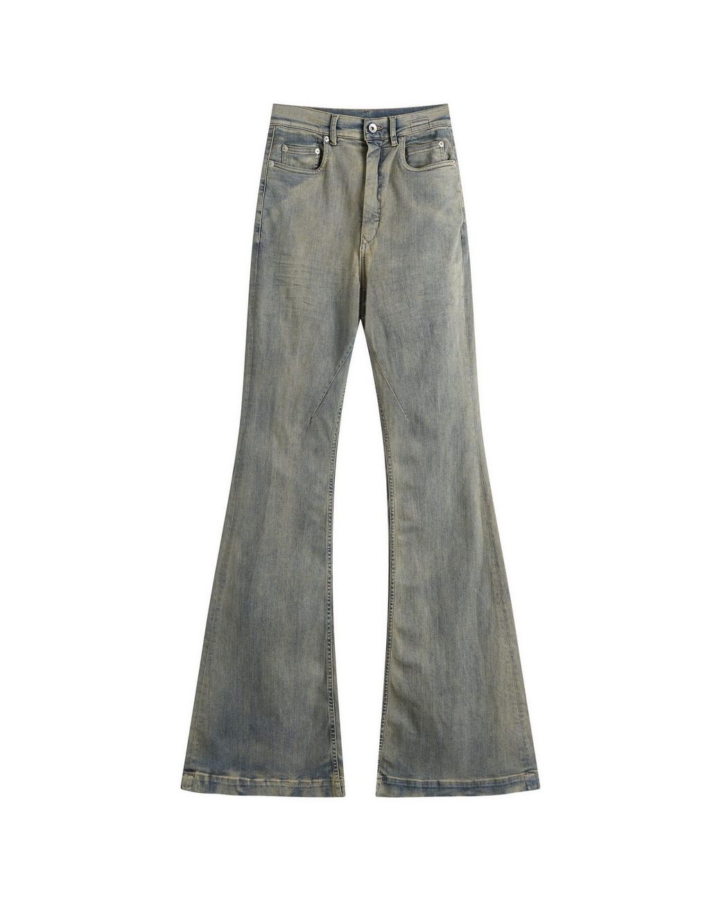 Rick Owens Gray Bolan Bootcut Jeans