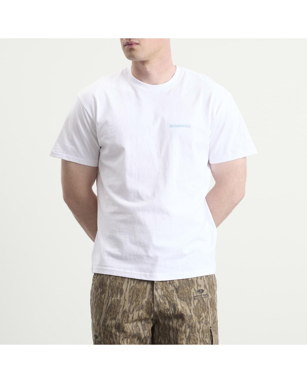 Thisisneverthat White Giraffe T-Shirt for men