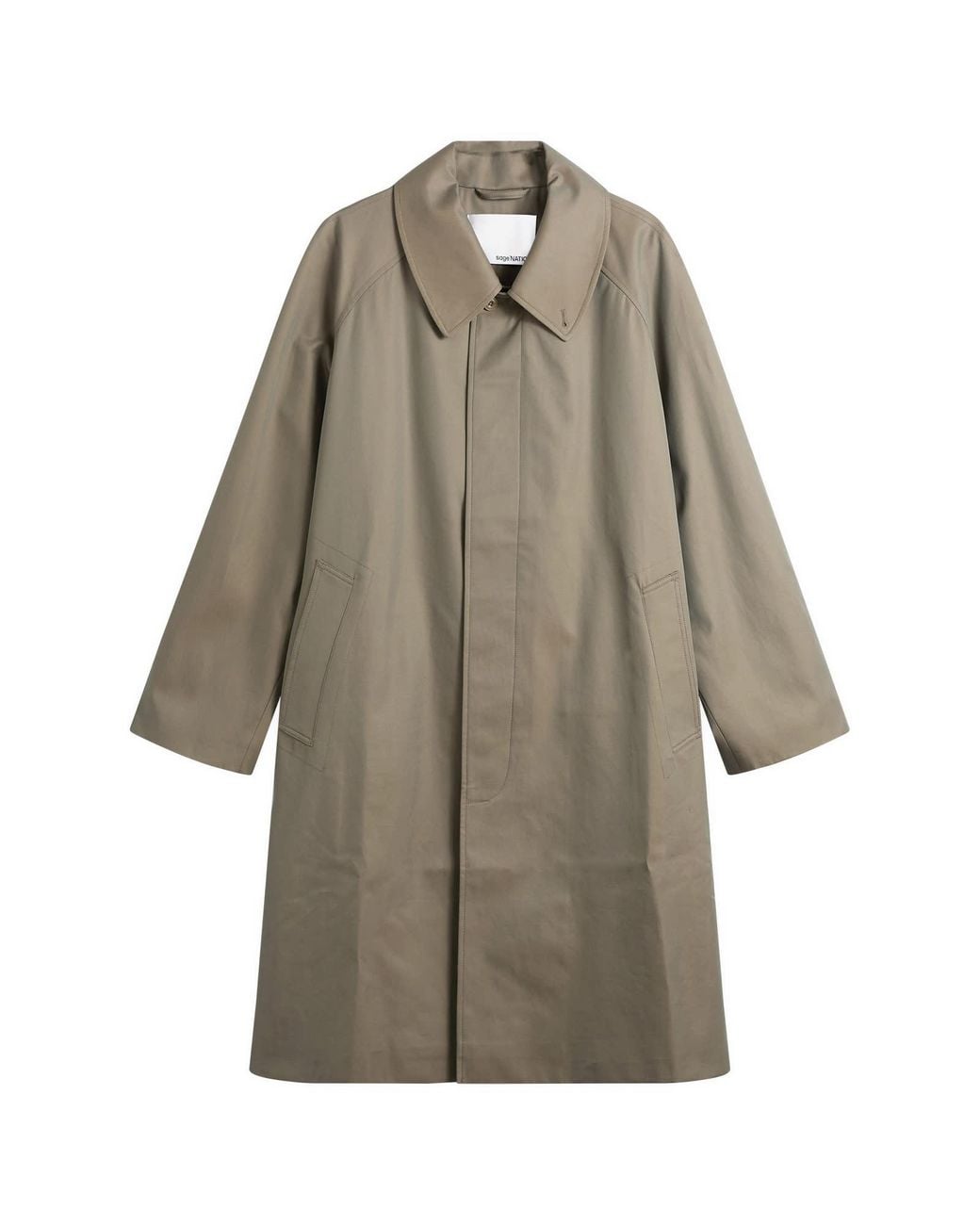SAGE NATION Brown Westminster Overcoat for men