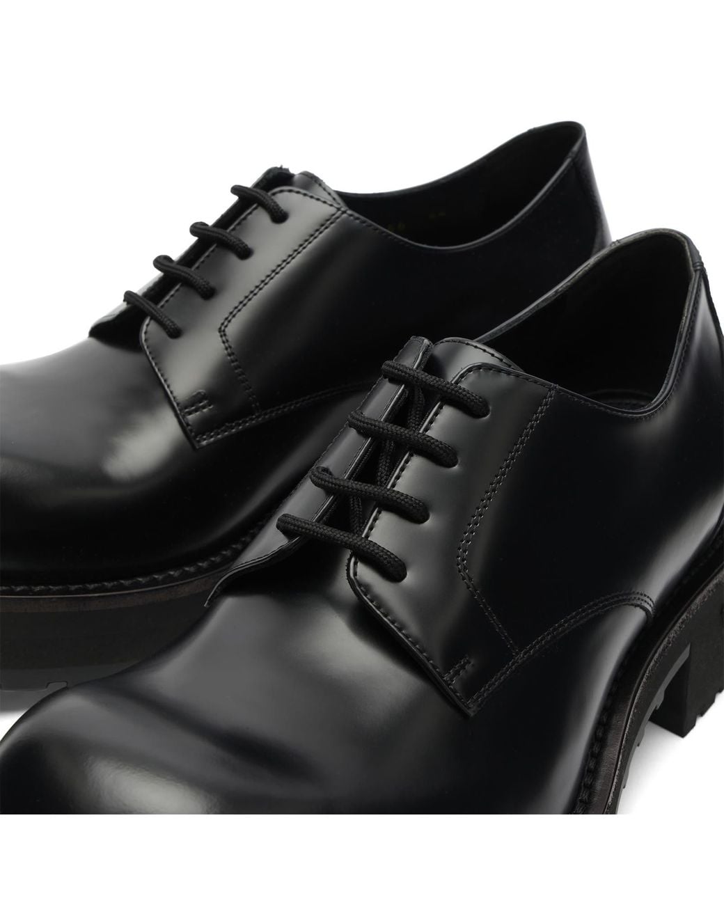 Balenciaga Black Venom Derby Shoe for men