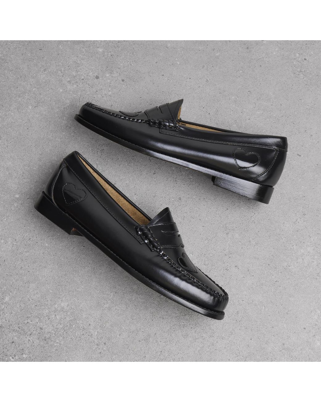 G.H.BASS Black Penny Love Loafers