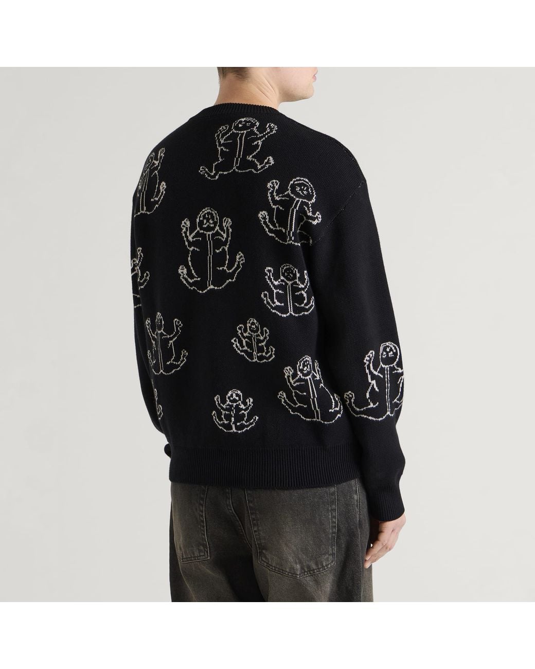 Heresy Black Frogs! Knit Jumper for men