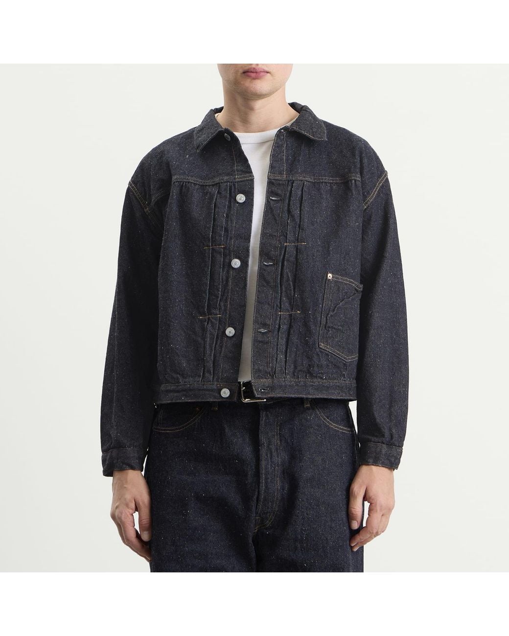 Kaptain Sunshine Blue Denim Tracker Jacket for men