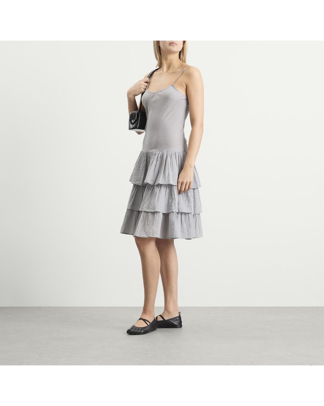 GIMAGUAS Gray Joan Midi Dress