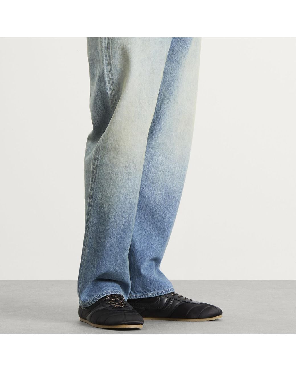 Dries Van Noten Black Leather & Suede Sneaker for men