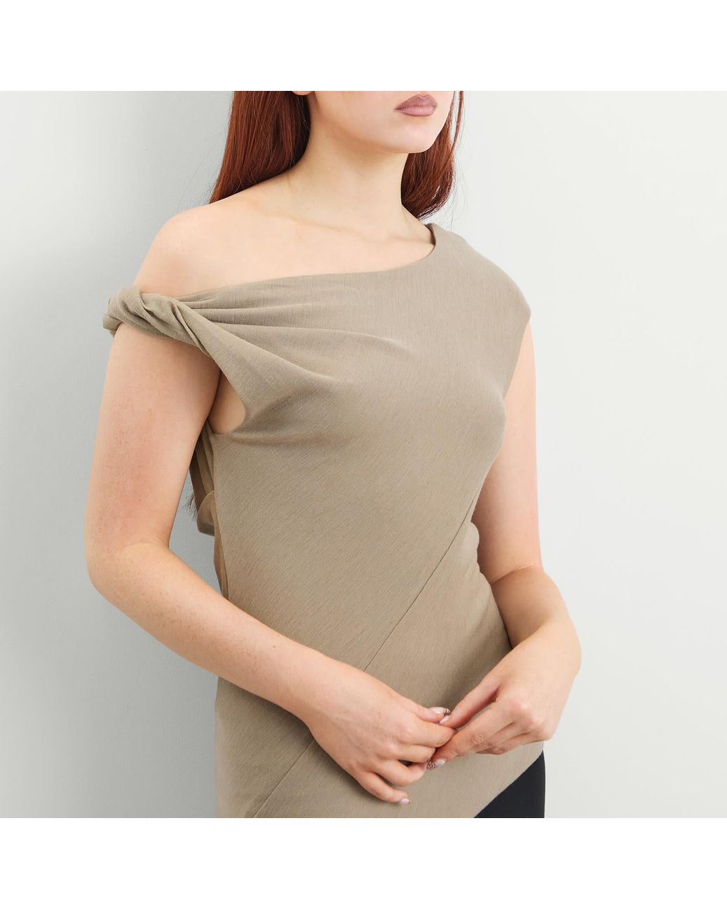 Entire studios Natural Jersey Twist Top