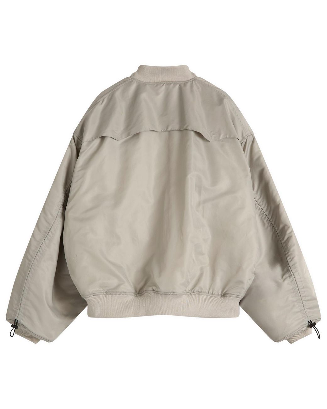 【ANGLAN x END.】Parachute Ruched Bomber Jacket ANGLAN x END.] Parachute Ruched Bomber Jacket - Silver - ANGLAN