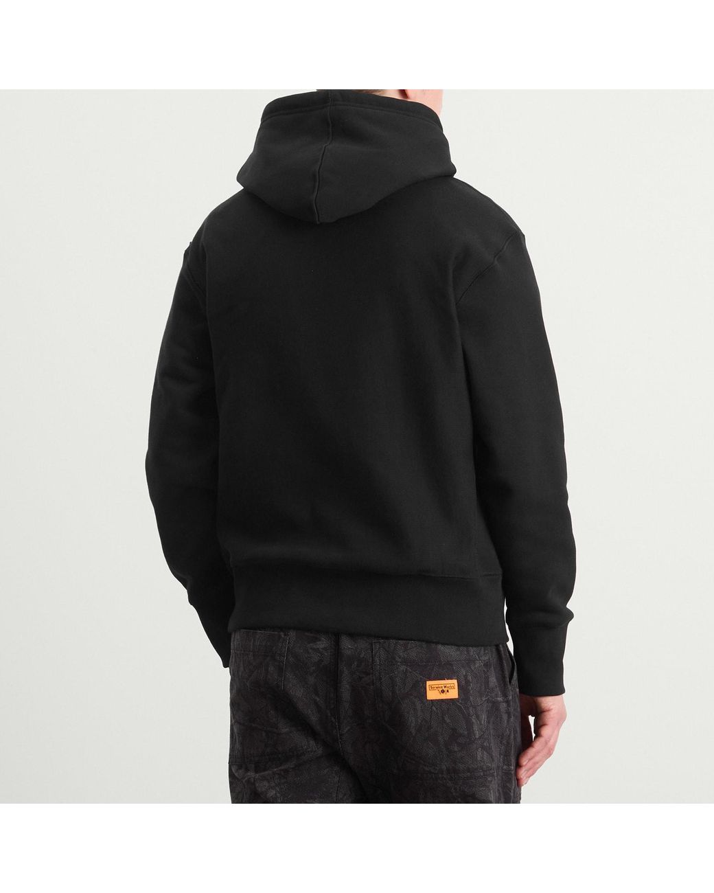 Service Works Black Trademark Hoodie for men
