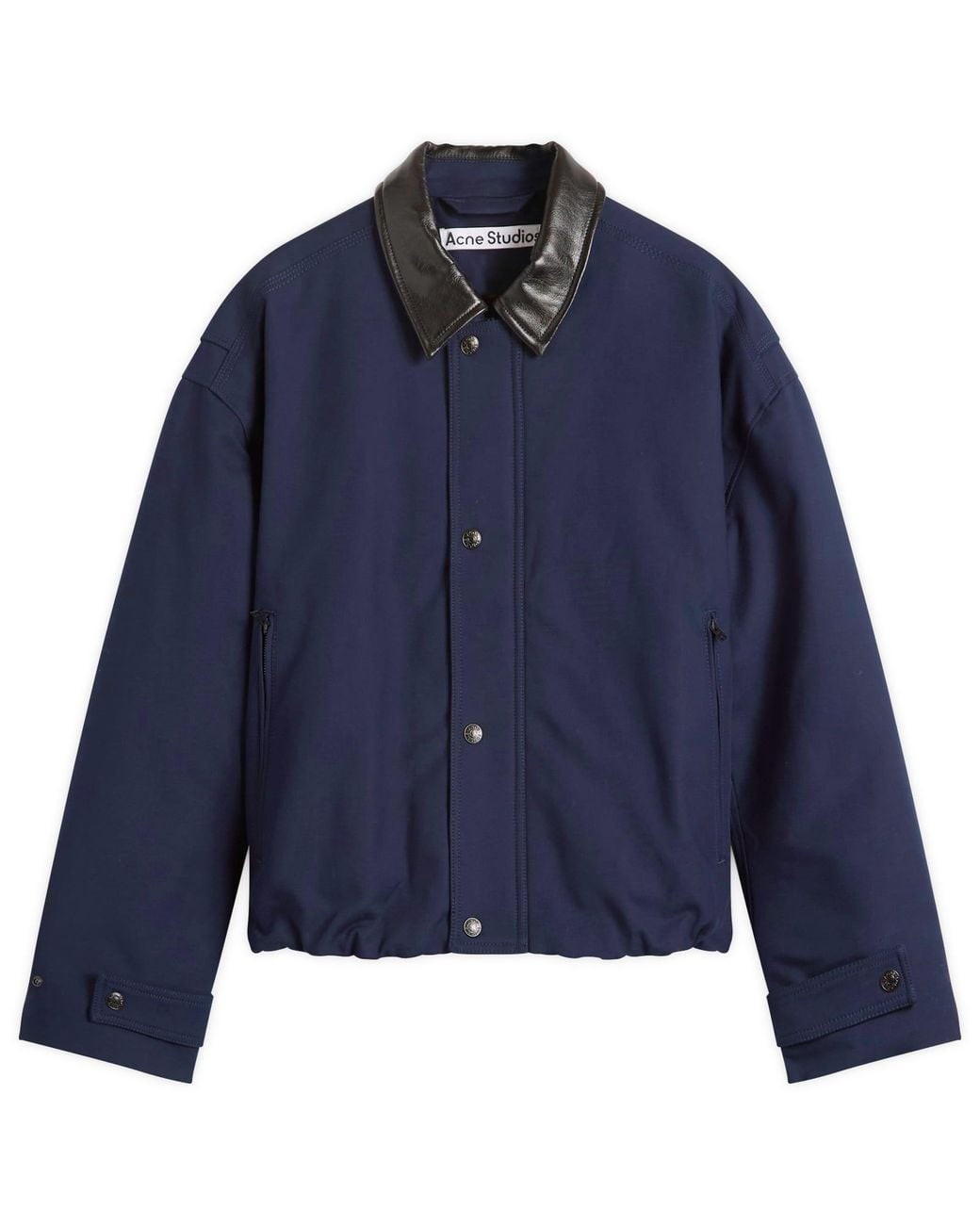 Acne Studios Opado Double Cotton Satin Jacket in Blue for Men | Lyst