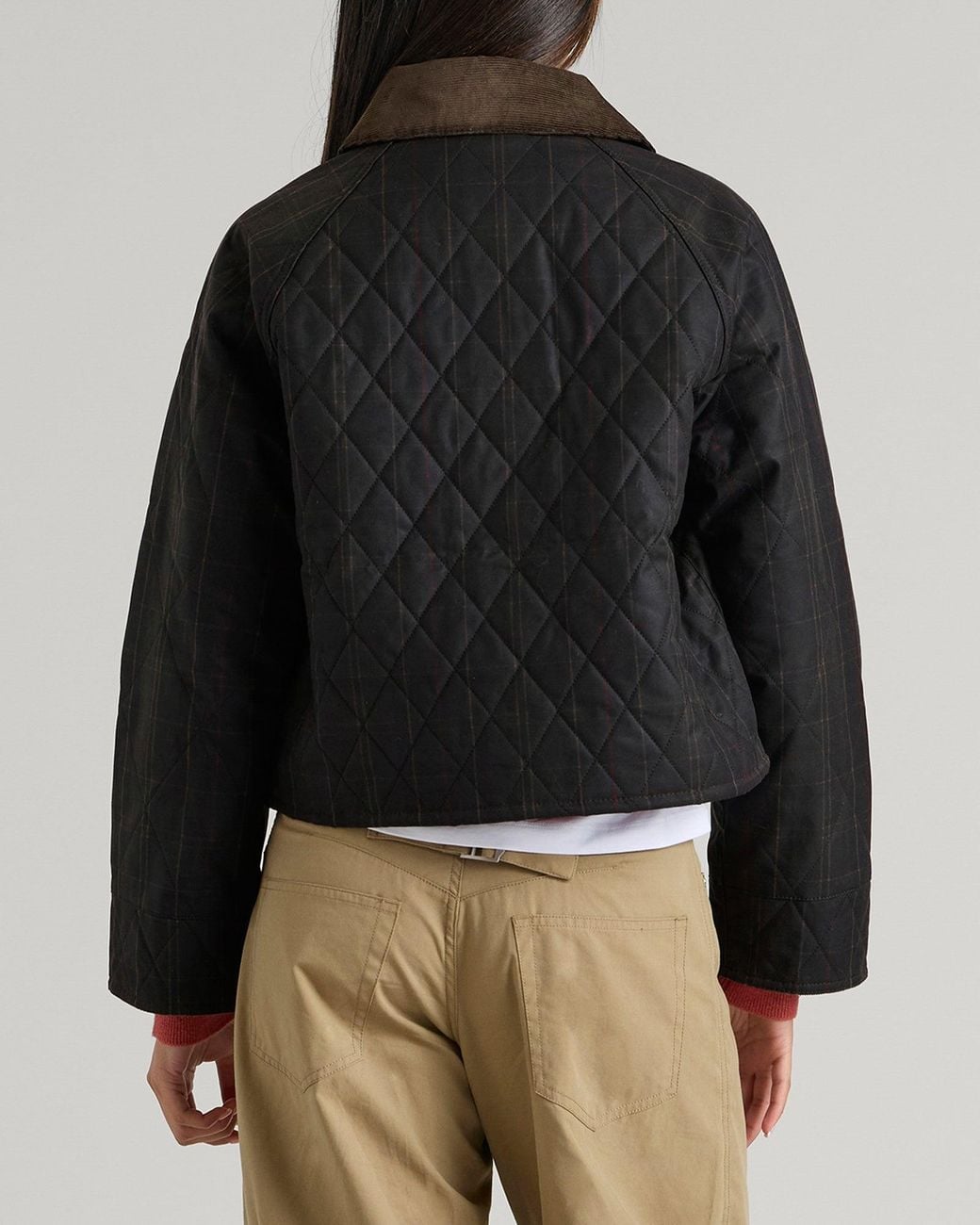 Barbour Reimagined Icons Quilted Spey Wax Jacket in Black | Lyst
