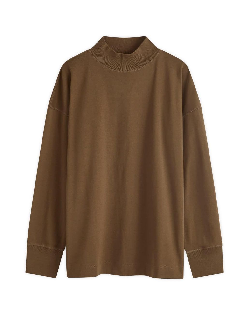 Margaret Howell｜SWEATSHIRTS (MHL MOCK NECK THERMAL - BA Margaret Howell MHL Mock Neck Thermal - Bark | Garmentory