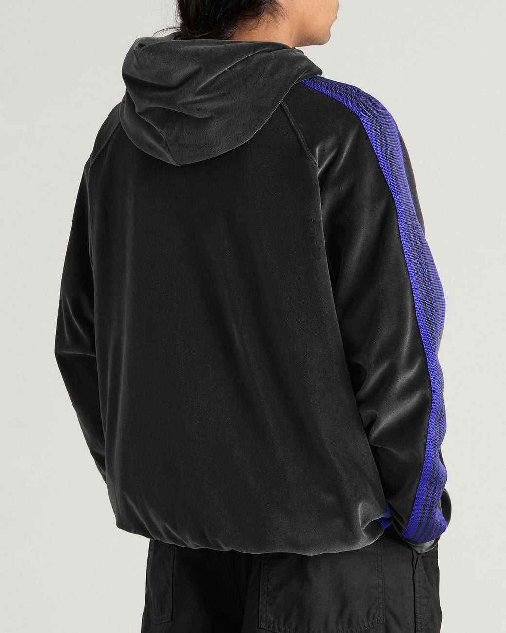 Needles Velour Track Hoodie in Blue for Men | Lyst
