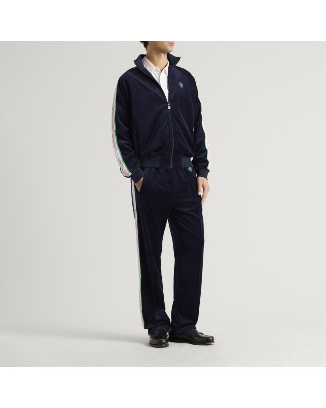 Drole de Monsieur Blue Velvet Track Pant for men