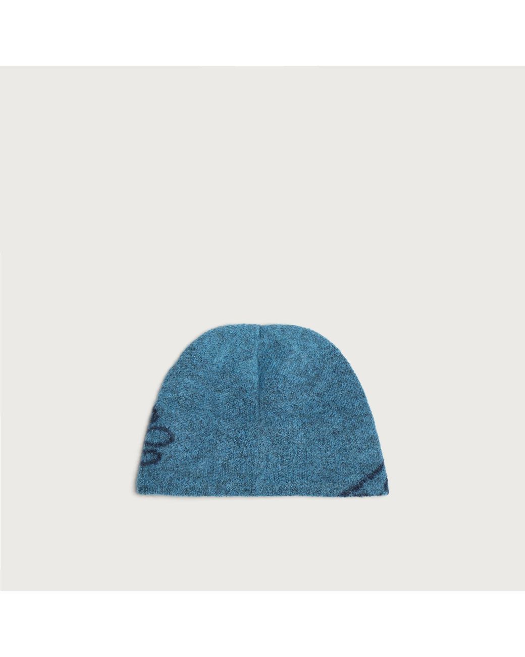 Hiking Patrol Blue Mascot Mohair Mixed Beanie for men