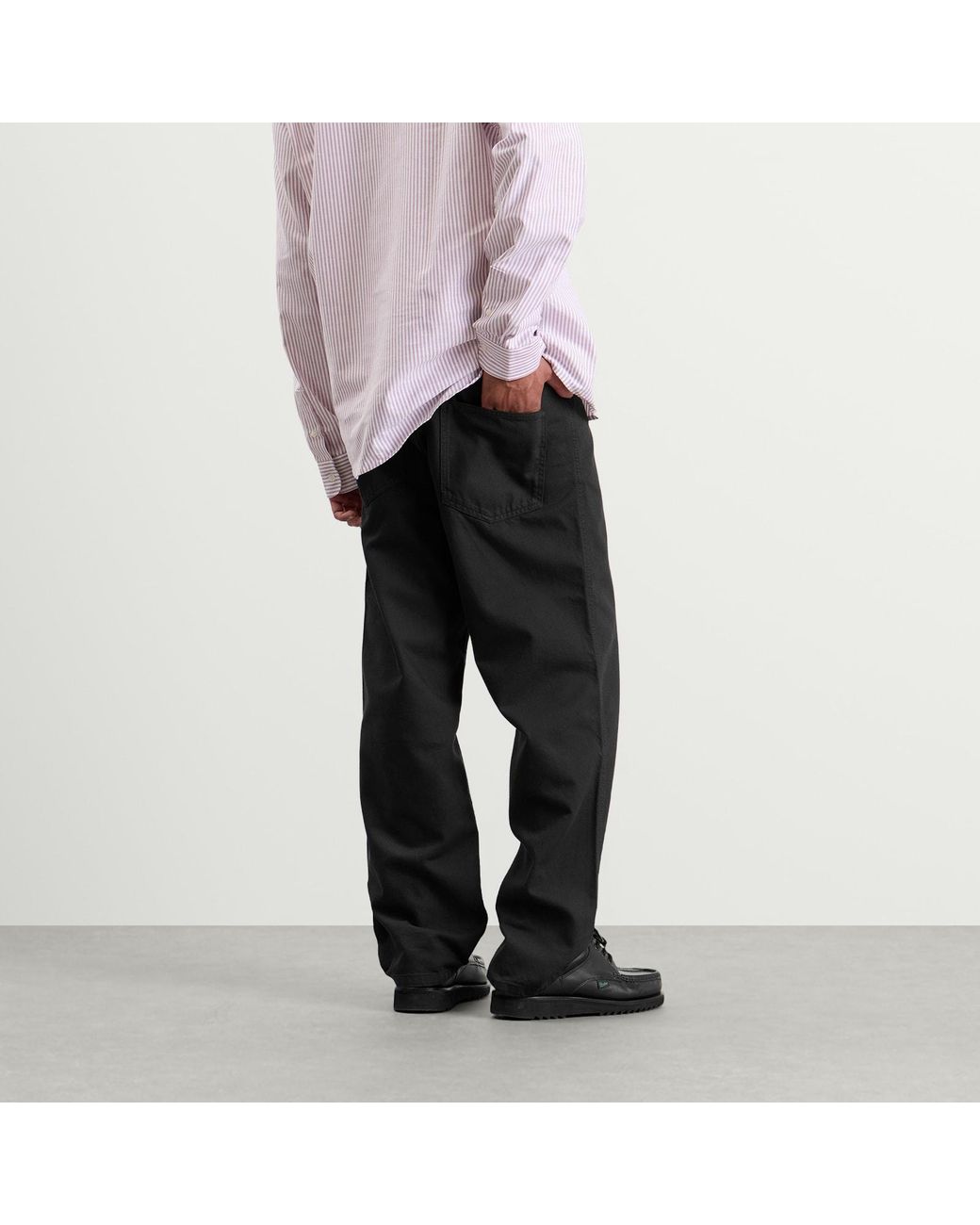 Palmes Black Coarse Trousers for men