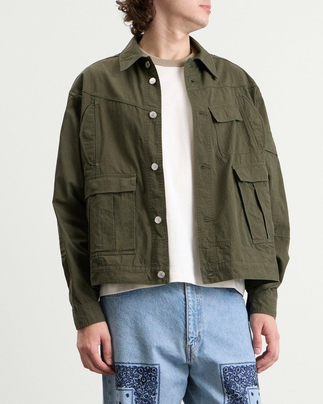 Nomarythm Textile Nòma X Needles Rebuild Tracker Jacket in Green for ...