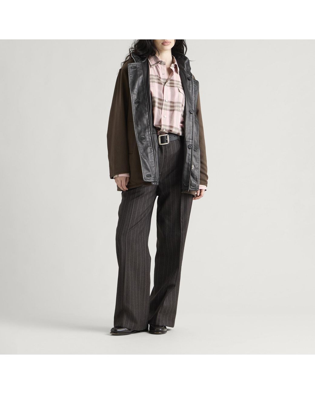 Auralee Brown Reversible Coat
