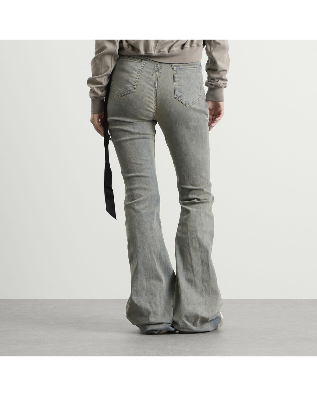 Rick Owens Gray Bolan Bootcut Jeans