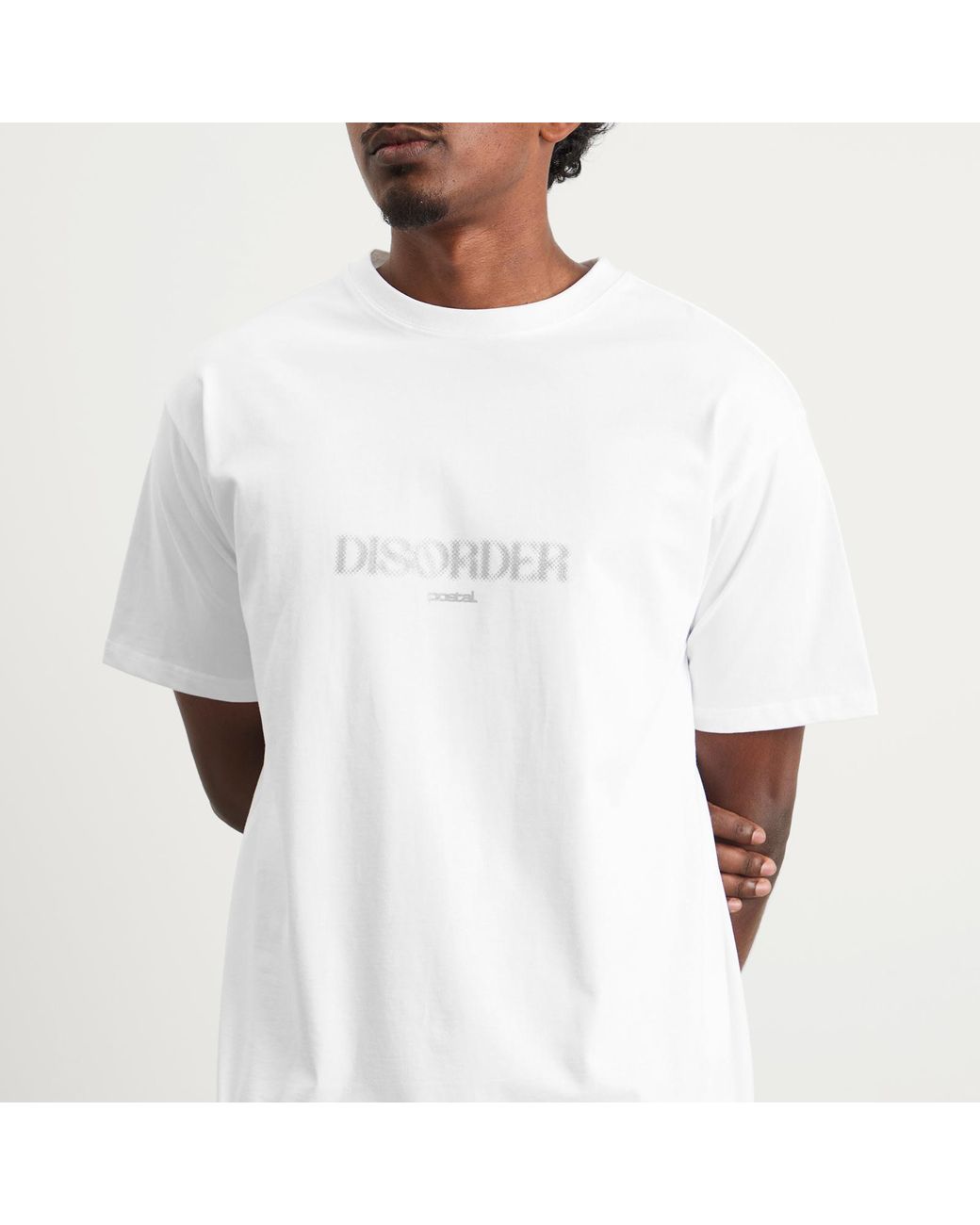 Postalco White Disorder T-Shirt for men