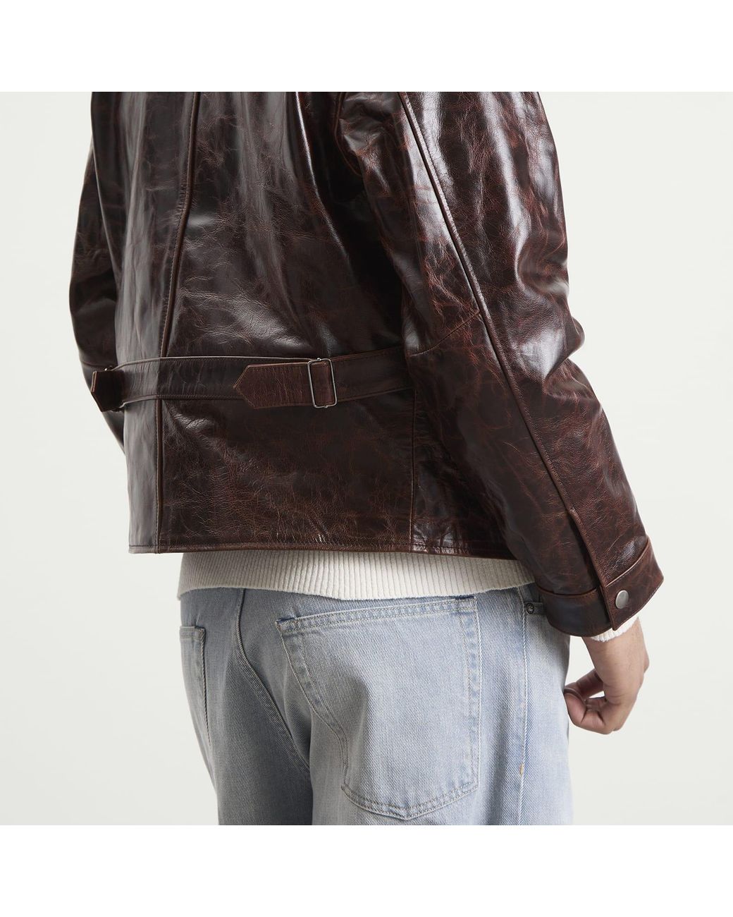 Ronning Brown Leather Jacket for men