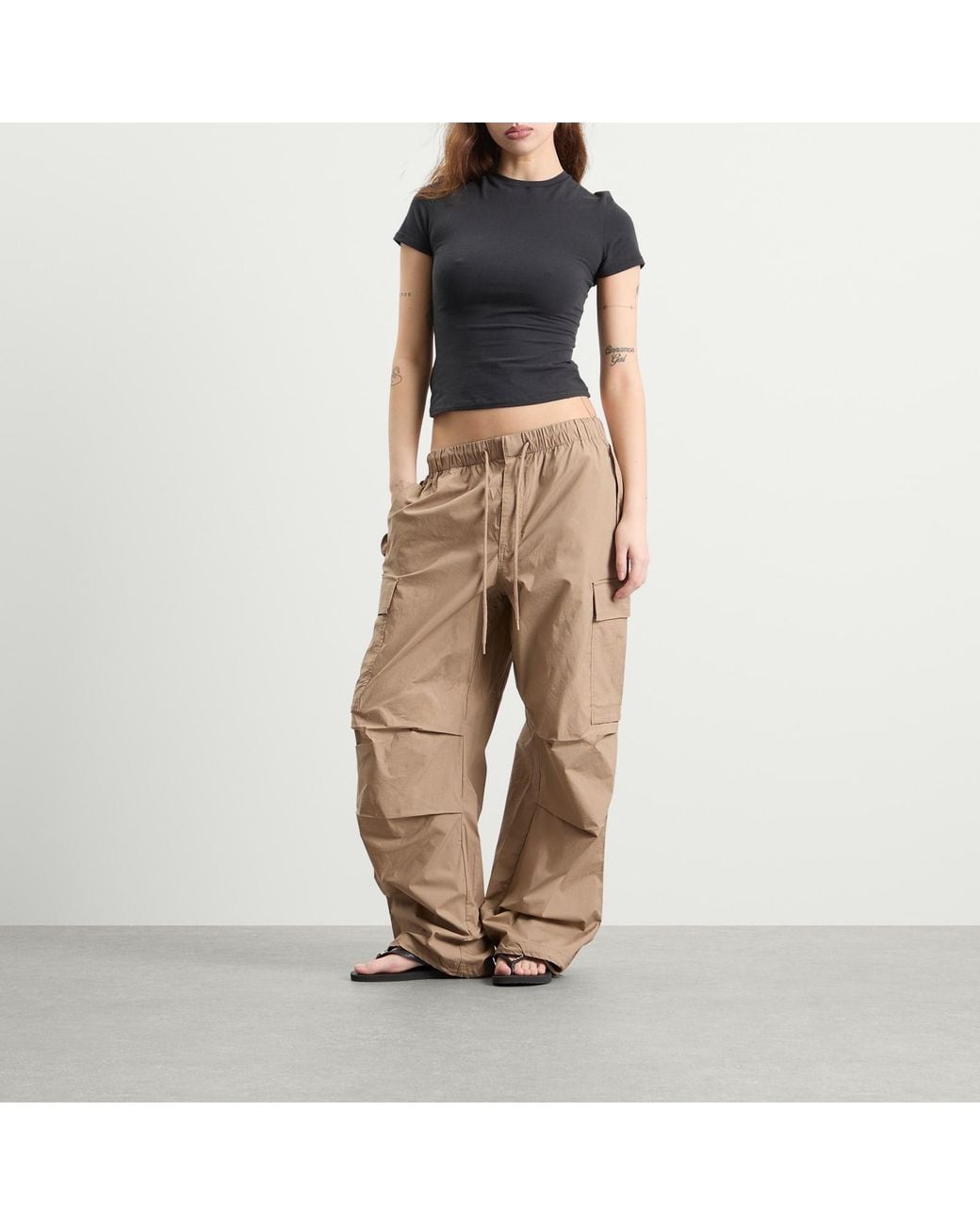 Skims Natural Sateen Cargo Pant