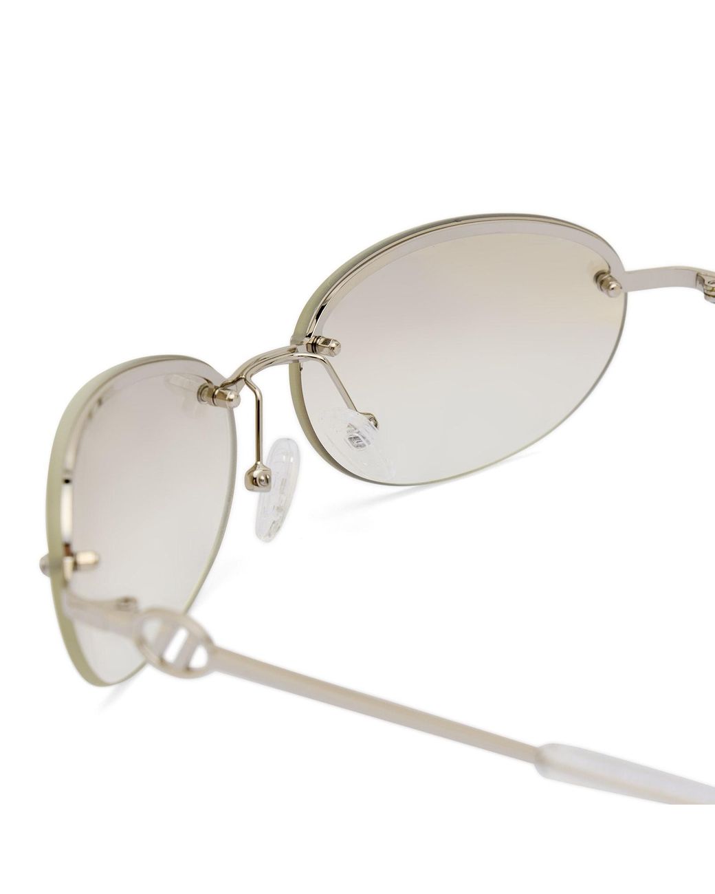 Le Specs Metallic Slinky Sunglasses