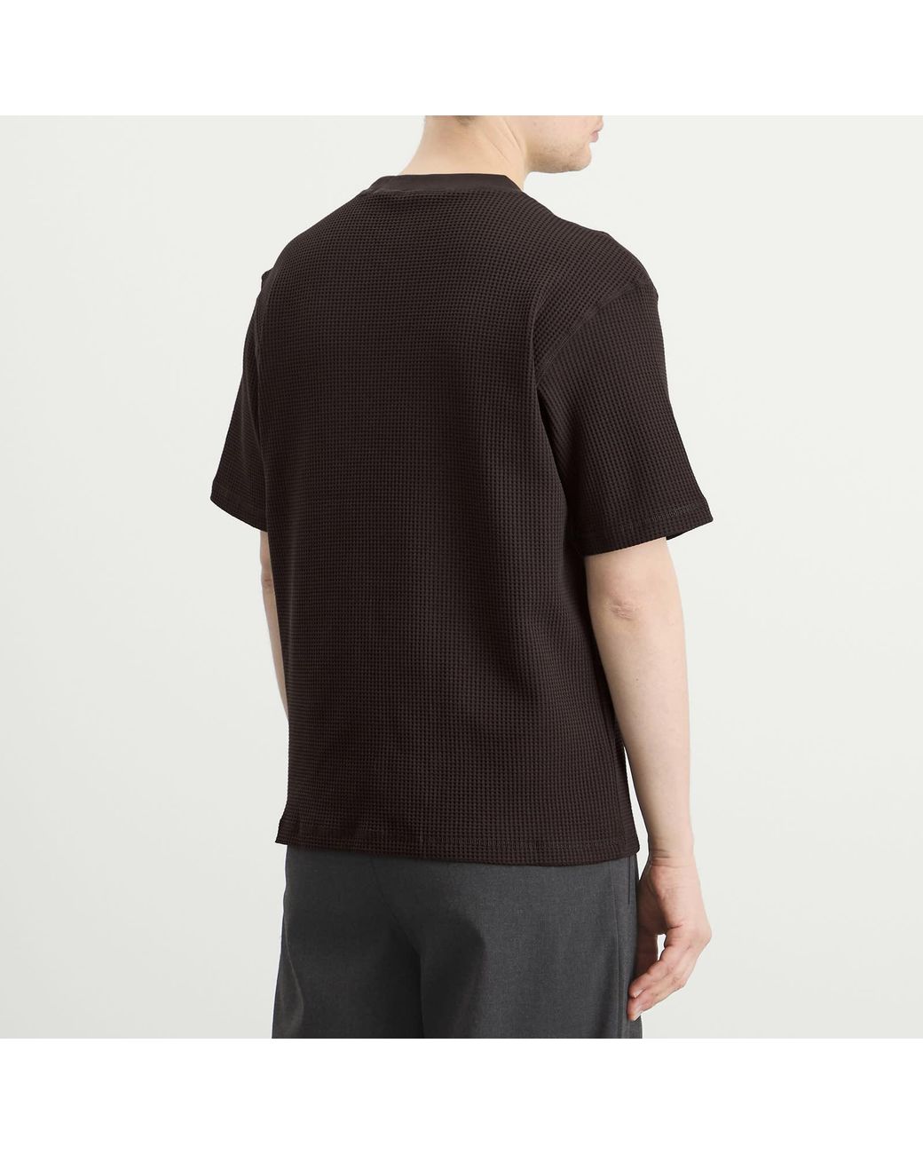 KARMA8A Black Rive Gaufre T-Shirt for men