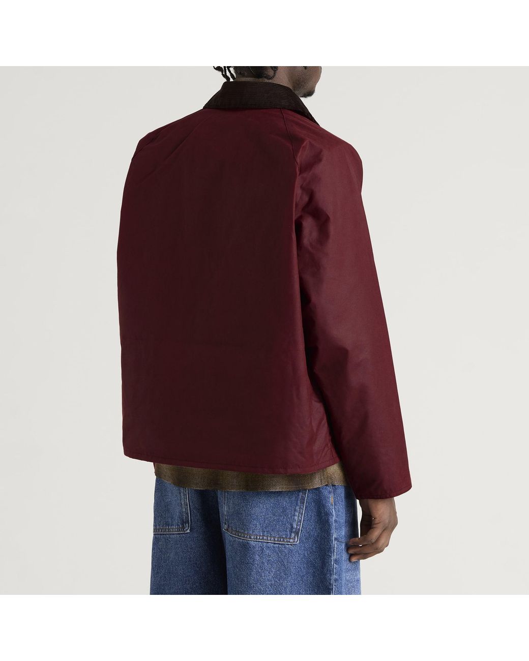 Barbour Red Os Transport Wax Jacket for men